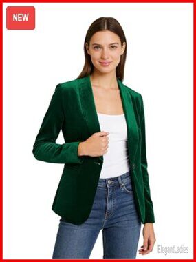 Velvet Blazer Shawl Collar Slim Fit Office Wedding Tuxedo Coat
